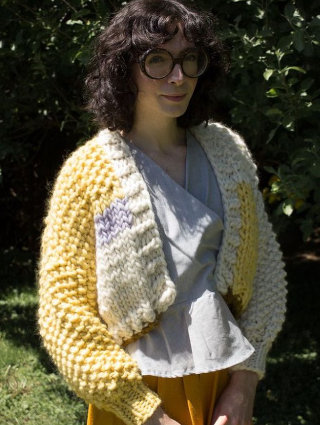 Custom Colourblock Cardigan