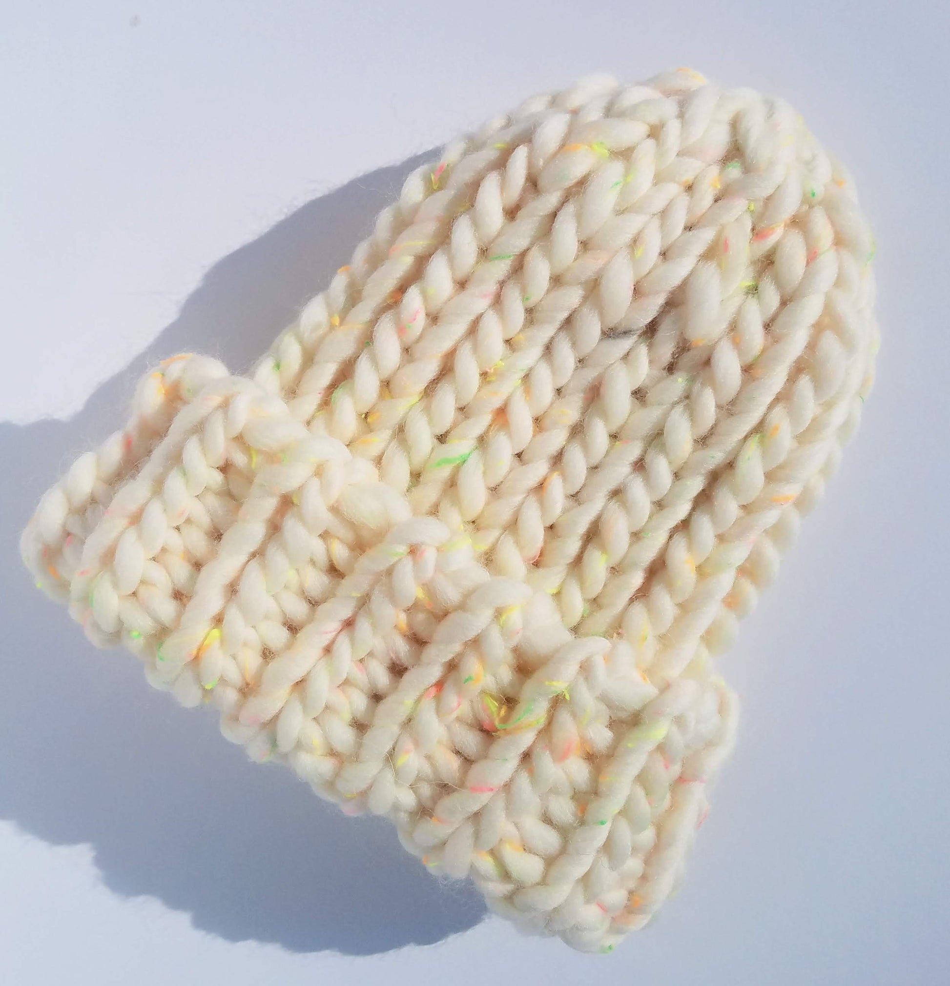 Chunky Hat, pictured in 'Glow' colourway