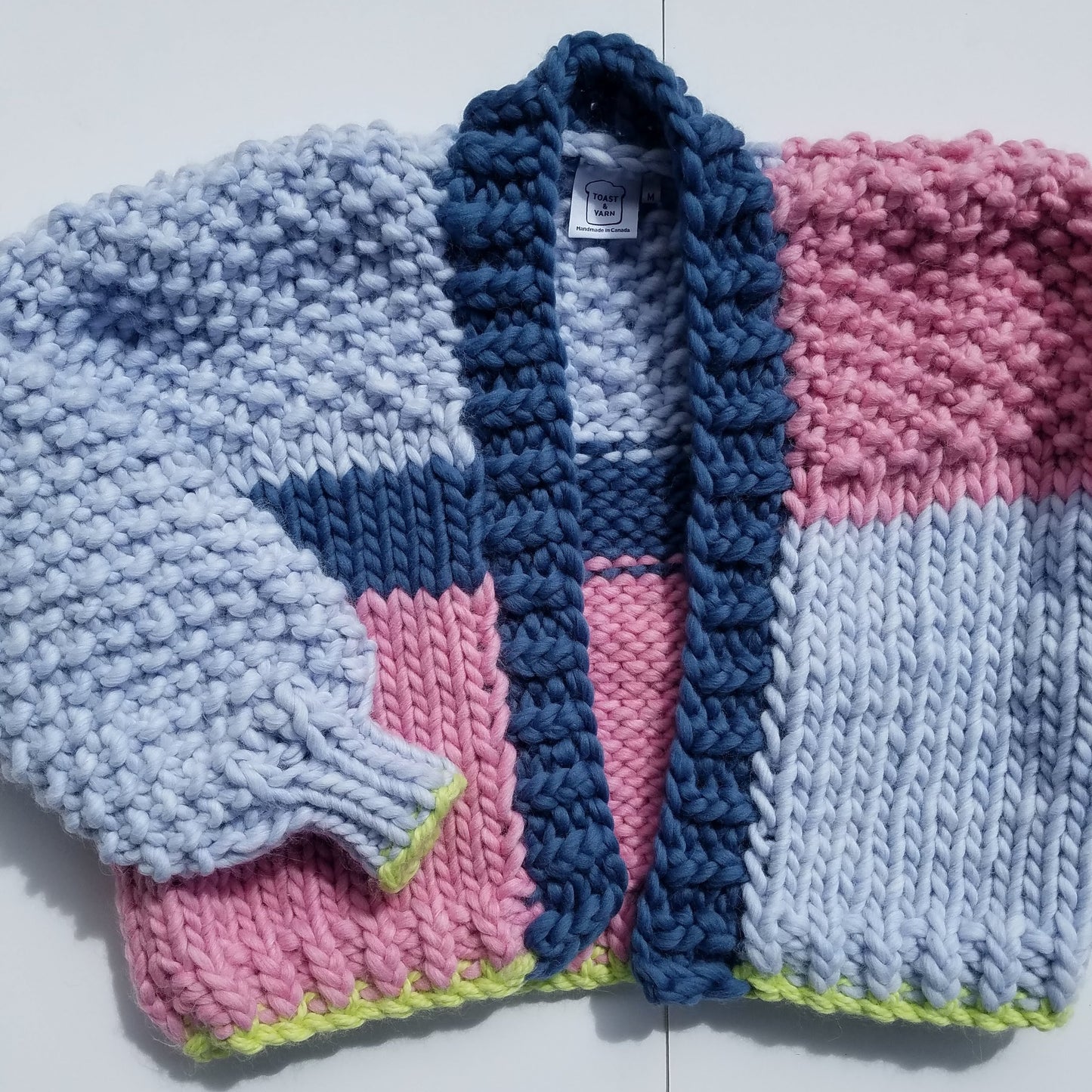 Custom Colourblock Cardigan