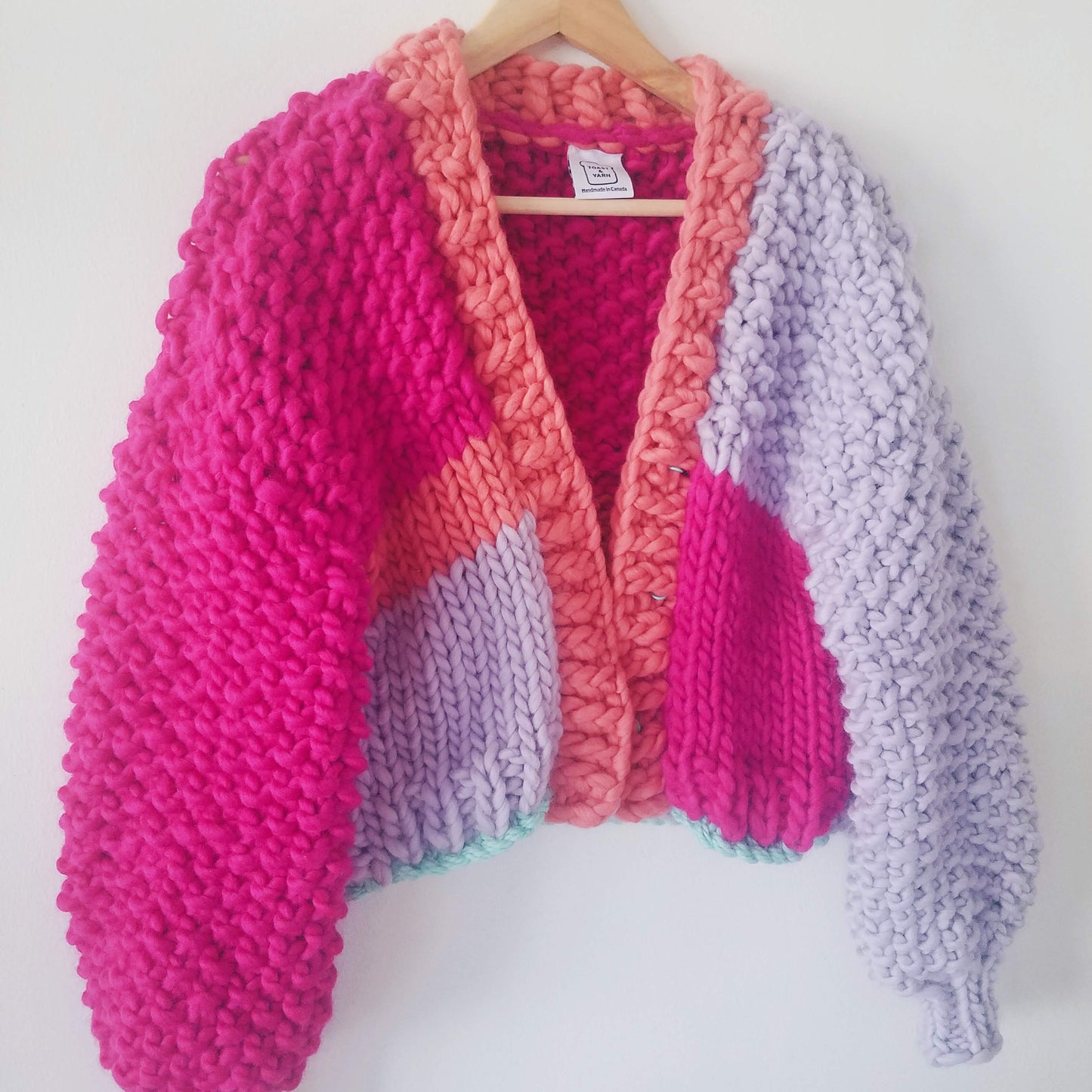 Custom Colourblock Cardigan