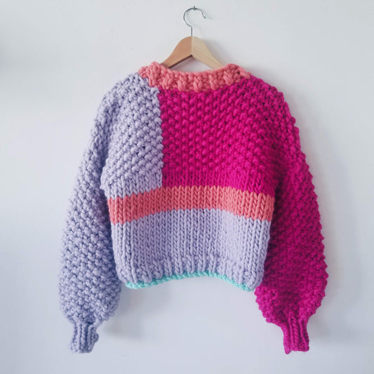 Custom Colourblock Cardigan