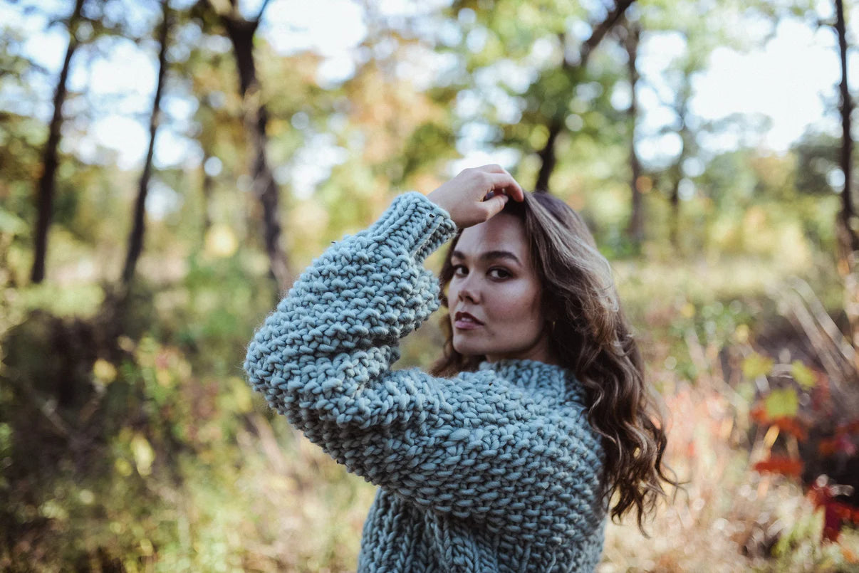 everyday sweater in Sage