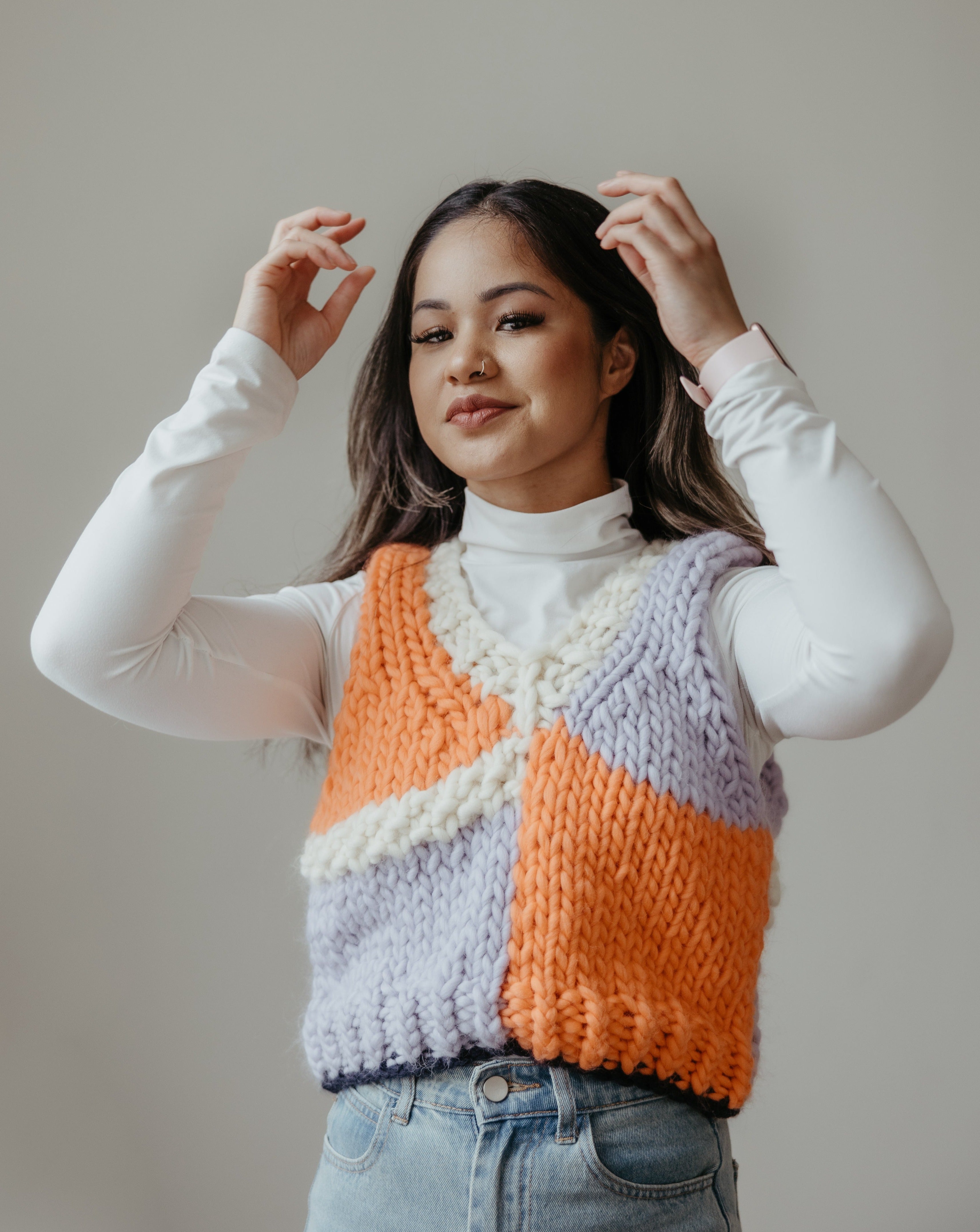 TODAYFUL Mottle Yarn Kint Vest ベージュ TODAYFUL Mottle Yarn Knit Vest